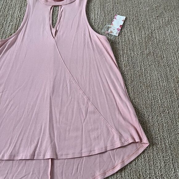 Wild Pearl Pink High Neck with Keyhole Blouse - Picture 3 of 8